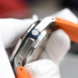 AUDEMARS PIGUET BEST COPIES WATCHES ROYAL OAK 15710 JF FACTORY ORANGE 42MM 2 ĐỒNG HỒ NAM AUDEMARS PIGUET ROYAL OAK 15710 REPLICA 1:1 NHÀ MÁY JF CAM 42MM