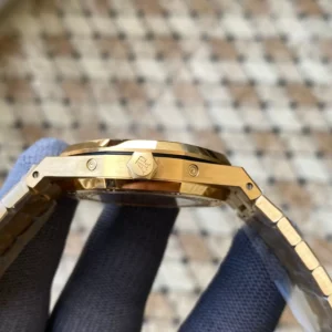 ĐỒNG HỒ AUDEMARS PIGUET ROYAL OAK REP 11 NHÀ MÁY APS MẶT XANH VỎ VÀNG 41MM 3 ĐỒNG HỒ AUDEMARS PIGUET ROYAL OAK REP 11 NHÀ MÁY APS MẶT XANH VỎ VÀNG 41MM