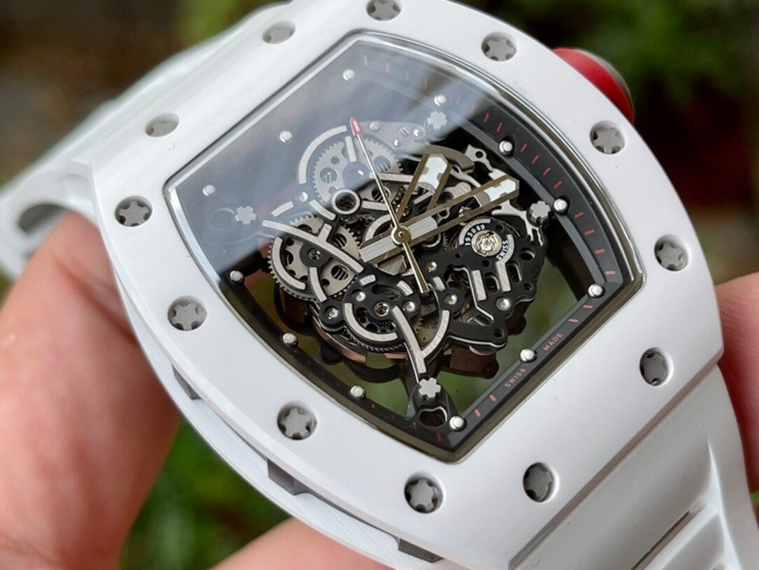 ĐỒNG HỒ NAM RICHARD MILLE RM055 REPLICA 1:1 NHÀ MÁY KV CERAMIC TRẮNG 45MM ĐỒNG HỒ NAM RICHARD MILLE RM055 REPLICA 1:1 NHÀ MÁY KV CERAMIC TRẮNG 45MM