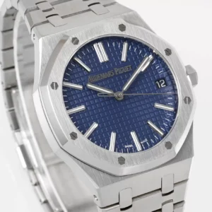 AUDEMARS PIGUET BEST REPLICA WATCHES ROYAL OAK APS FACTORY BLUE DIAL 41MM 1 ĐỒNG HỒ AUDEMARS PIGUET ROYAL OAK REPLICA NHÀ MÁY APS MẶT SỐ XANH 41MM