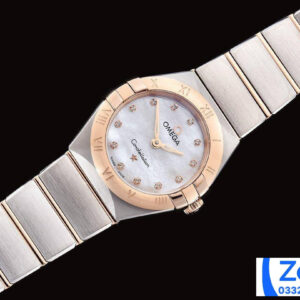 ĐỒNG HỒ NỮ OMEGA CONSTELLATION SUPER FAKE NHÀ MÁY GF CỌC SỐ ĐÍNH ĐÁ 25MM 1 ĐỒNG HỒ NỮ OMEGA CONSTELLATION SUPER FAKE NHÀ MÁY GF CỌC SỐ ĐÍNH ĐÁ 25MM