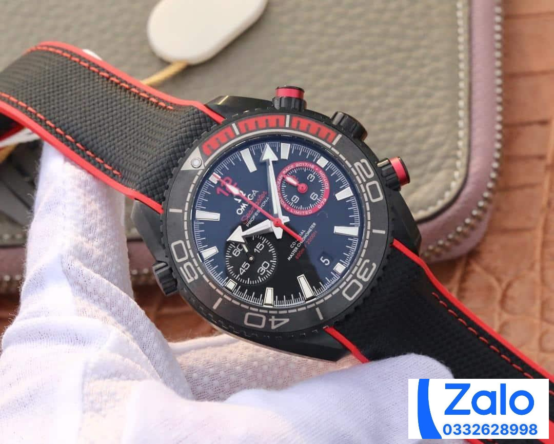 ĐỒNG HỒ NAM OMEGA SEAMASTER FAKE 1:1 NHÀ MÁY OM HAI MÀU ĐỎ ĐEM 45MM ĐỒNG HỒ NAM OMEGA SEAMASTER FAKE 1:1 NHÀ MÁY OM HAI MÀU ĐỎ ĐEM 45MM
