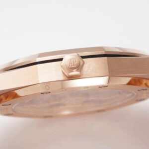 AUDEMARS PIGUET COPIES WATCHES ROYAL OAK 15202OR KZ FACTORY ROSE GOLD 39MM 2 ĐỒNG HỒ AUDEMARS PIGUET ROYAL OAK 15202OR REPLICA NHÀ MÁY KZ ROSE GOLD 39MM