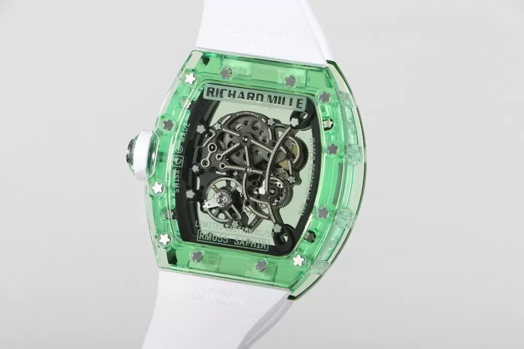 ĐỒNG HỒ NAM RICHARD MILLE RM055 REPLICA 1:1 NHÀ MÁY RM VỎ XANH 45MM ĐỒNG HỒ NAM RICHARD MILLE RM055 REPLICA 1:1 NHÀ MÁY RM VỎ XANH 45MM