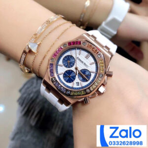 ĐỒNG HỒ NỮ AUDEMARS PIGUET ROYAL OAK OFFSHORE 26236 FAKE DÂY TRẮNG 37MM 3 ĐỒNG HỒ NỮ AUDEMARS PIGUET ROYAL OAK OFFSHORE 26236 FAKE DÂY TRẮNG 37MM