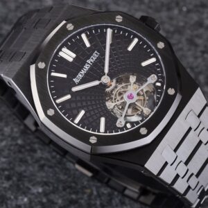 AUDEMARS PIGUET BEST REPLICA WATCHES ROYAL OAK 26522CE R8 FACTORY ALL BLACK 41MM 1 ĐỒNG HỒ AUDEMARS PIGUET ROYAL OAK 26522CE REPLICA CAO CẤP NHÀ MÁY R8 41MM