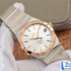 ĐỒNG HỒ NAM OMEGA CONSTELLATION FAKE CAO CẤP NHÀ MÁY 3S NIỀNG VÀNG 38MM 1 ĐỒNG HỒ NAM OMEGA CONSTELLATION FAKE CAO CẤP NHÀ MÁY 3S NIỀNG VÀNG 38MM