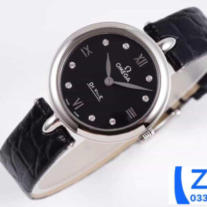 ĐỒNG HỒ NỮ OMEGA DE VILLE FAKE CAO CẤP NHÀ MÁY GS THIẾT KẾ MẶT ĐEN 27MM 1 ĐỒNG HỒ NỮ OMEGA DE VILLE FAKE CAO CẤP NHÀ MÁY GS THIẾT KẾ MẶT ĐEN 27MM