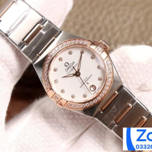 ĐỒNG HỒ NỮ OMEGA CONSTELLATION FAKE 11 NHÀ MÁY 3S ĐÍNH ĐÁ ROSE GOLD 29MM 1 ĐỒNG HỒ NỮ OMEGA CONSTELLATION FAKE 11 NHÀ MÁY 3S ĐÍNH ĐÁ ROSE GOLD 29MM