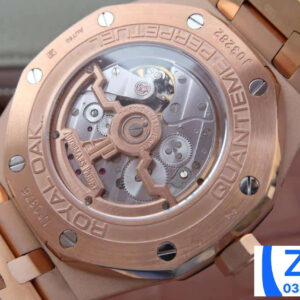 AUDEMARS PIGUET BEST REPLICA WATCHES ROYAL OAK 26574 JF FACTORY ROSE GOLD CASE BLUE DIAL 41MM 4 ĐỒNG HỒ NAM AUDEMARS PIGUET ROYAL OAK 26574 FAKE NHÀ MÁY JF VÀNG 41MM