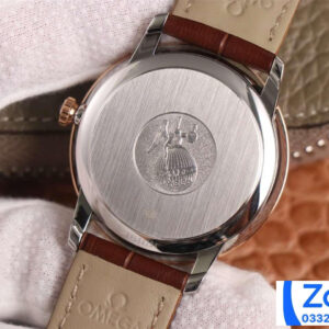 ĐỒNG HỒ NAM OMEGA DE VILLE FAKE NHÀ MÁY AZ FACTORY DÂY DA MẶT TRẮNG 40MM 4 ĐỒNG HỒ NAM OMEGA DE VILLE FAKE NHÀ MÁY AZ FACTORY DÂY DA MẶT TRẮNG 40MM