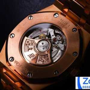 AUDEMARS PIGUET BEST COPIES WATCHES ROYAL OAK 15452 ROSE GOLD FULL RHINESTONE 41MM 4 ĐỒNG HỒ NAM AUDEMARS PIGUET ROYAL OAK 15452 REPLICA 1:1 ĐÍNH FULL ĐÁ 41MM