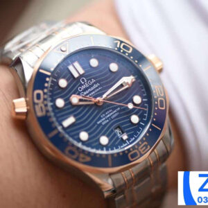 ĐỒNG HỒ NAM OMEGA SEAMASTER SUPER FAKE NHÀ MÁY VS DÂY THÉP MÀU DEMI 42MM 6 ĐỒNG HỒ NAM OMEGA SEAMASTER SUPER FAKE NHÀ MÁY VS DÂY THÉP MÀU DEMI 42MM