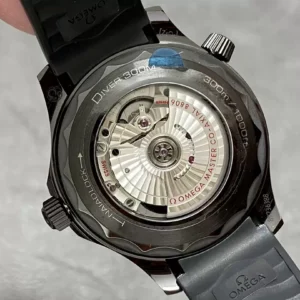 OMEGA SEAMASTER LUXURY IMITATION WATCHES BLACK CERAMIC BEZEL RUBBER STRAP VS FACTORY 43MM 4 ĐỒNG HỒ NAM OMEGA SEAMASTER REPLICA 11 NHÀ MÁY VS FACTORY DÂY CAO SU 43MM