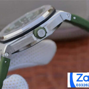 AUDEMARS PIGUET GOOD IMITATION WATCHES ROYAL OAK 15710 LUMINOUS GREEN DIAL 42MM 3 ĐỒNG HỒ NAM AUDEMARS PIGUET ROYAL OAK 15710 FAKE 1:1 CỌC DA QUANG 42MM