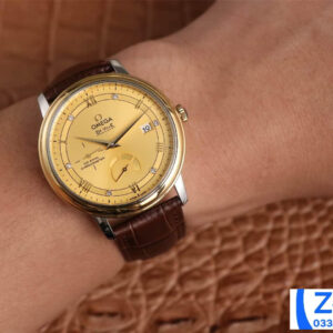 ĐỒNG HỒ NAM OMEGA DE VILLE FAKE 11 NHÀ MÁY AZ FACTORY DÂY DA MẶT VÀNG 40MM 6 ĐỒNG HỒ NAM OMEGA DE VILLE FAKE 11 NHÀ MÁY AZ FACTORY DÂY DA MẶT VÀNG 40MM