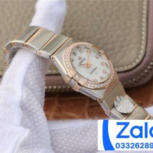 ĐỒNG HỒ NỮ OMEGA CONSTELLATION FAKE CAO CẤP NHÀ MÁY 3S MẶT TRÒN ĐÍNH ĐÁ 27MM 2 ĐỒNG HỒ NỮ OMEGA CONSTELLATION FAKE CAO CẤP NHÀ MÁY 3S MẶT TRÒN ĐÍNH ĐÁ 27MM