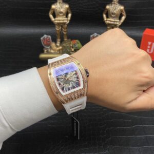ĐỒNG HỒ NAM RICHARD MILLE RM010 SUPER FAKE ĐÍNH ĐÁ VÀNG HỒNG 41MM 5 ĐỒNG HỒ NAM RICHARD MILLE RM010 SUPER FAKE ĐÍNH ĐÁ VÀNG HỒNG 41MM
