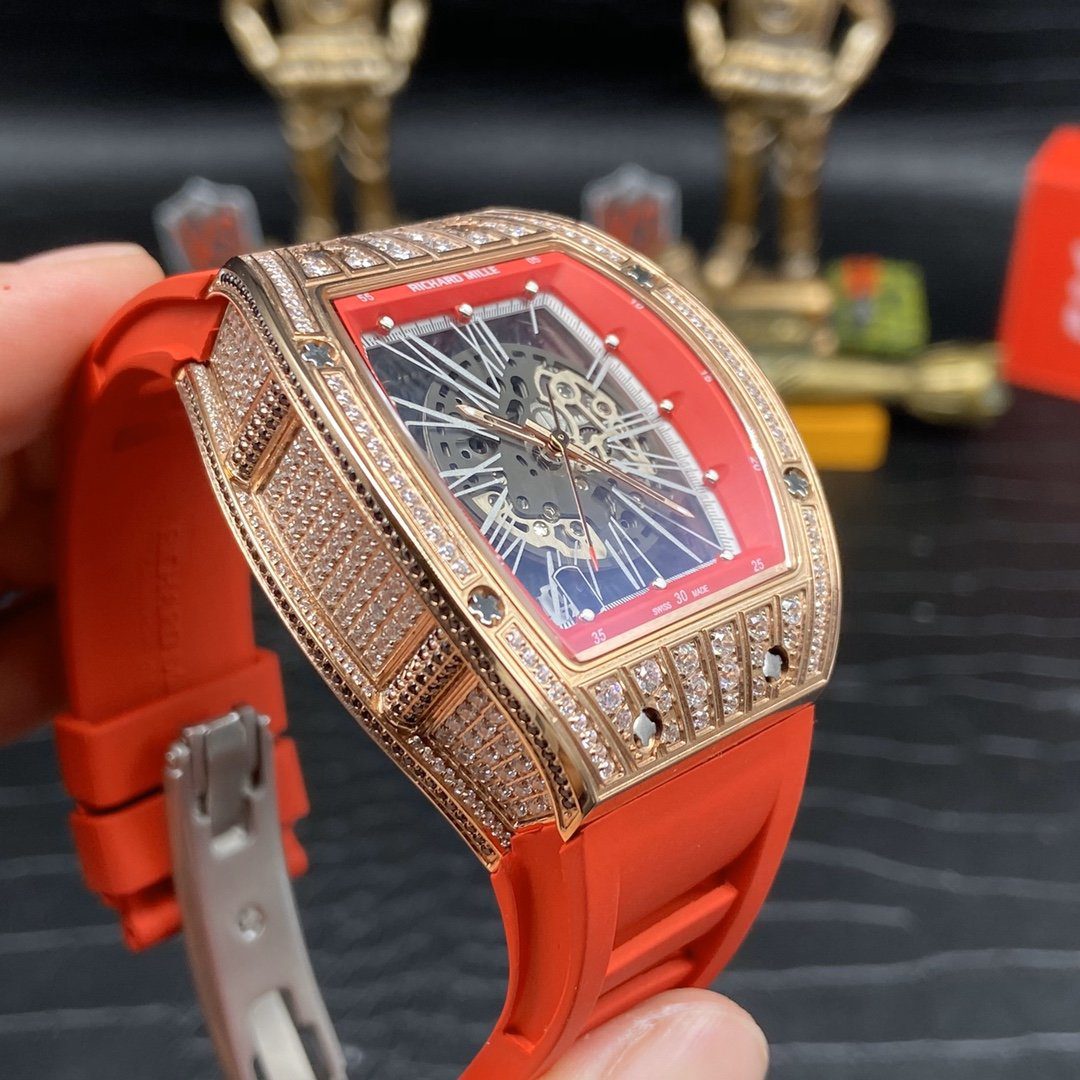 ĐỒNG HỒ NAM RICHARD MILLE RM010 FAKE CAO CẤP VÀNG HỒNG DÂY CAM 41MM ĐỒNG HỒ NAM RICHARD MILLE RM010 FAKE CAO CẤP VÀNG HỒNG DÂY CAM 41MM