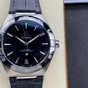 ĐỒNG HỒ NAM OMEGA CONSTELLATION FAKE CAO CẤP NHÀ MÁY SBF MẶT SỐ ĐEN 41MM