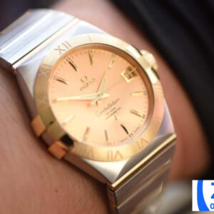 ĐỒNG HỒ NAM OMEGA CONSTELLATION FAKE 11 NHÀ MÁY VS MẶT VÀNG CHẢI TIA 38MM 6 ĐỒNG HỒ NAM OMEGA CONSTELLATION FAKE 11 NHÀ MÁY VS MẶT VÀNG CHẢI TIA 38MM