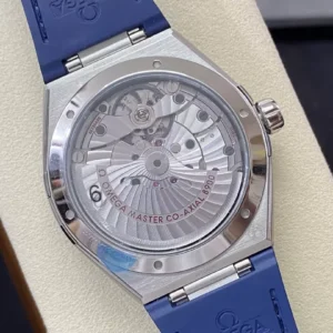 OMEGA CONSTELLATION BEST REPLICA WATCHES BLUE DIAL LEATHER STRAP SBF FACTORY 41MM 3 ĐỒNG HỒ NAM OMEGA CONSTELLATION FAKE 11 NHÀ MÁY SBF MẶT SỐ XANH 41MM