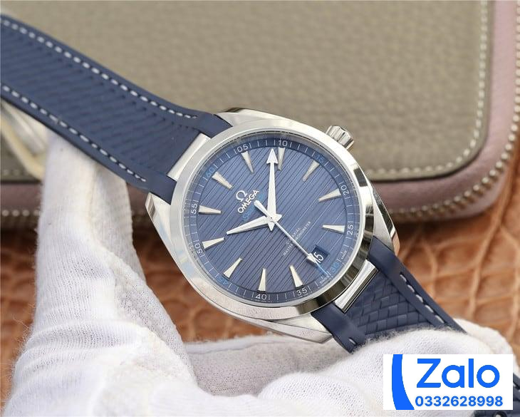 ĐỒNG HỒ NAM OMEGA SEAMASTER FAKE 11 NHÀ MÁY 3S DÂY CAO SU XANH 41MM ĐỒNG HỒ NAM OMEGA SEAMASTER FAKE 11 NHÀ MÁY 3S DÂY CAO SU XANH 41MM