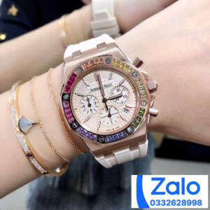ĐỒNG HỒ NỮ AUDEMARS PIGUET ROYAL OAK OFFSHORE 26236 FAKE ĐÍNH ĐÁ VIỀN 37MM 5 ĐỒNG HỒ NỮ AUDEMARS PIGUET ROYAL OAK OFFSHORE 26236 FAKE ĐÍNH ĐÁ VIỀN 37MM