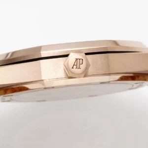 AUDEMARS PIGUET BEST COPIES WATCH ROYAL OAK APS FACTORY ROSE GOLD CASE BLACK DIAL 41MM 3 ĐỒNG HỒ AUDEMARS PIGUET ROYAL OAK REP 1:1 NHÀ MÁY APS ROSE GOLD 41MM