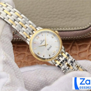 ĐỒNG HỒ NỮ OMEGA DE VILLE SUPER FAKE NHÀ MÁY VK CỌC SỐ LA MÃ 27MM 1 ĐỒNG HỒ NỮ OMEGA DE VILLE SUPER FAKE NHÀ MÁY VK CỌC SỐ LA MÃ 27MM