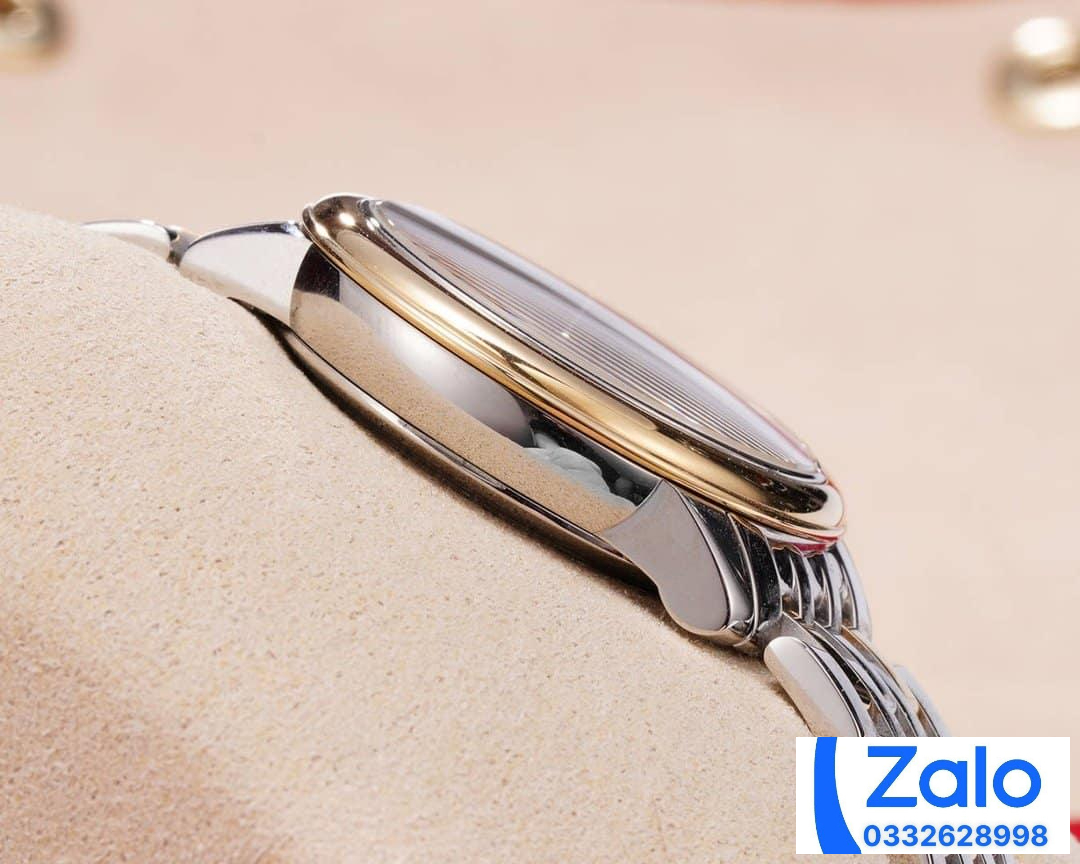 ĐỒNG HỒ NỮ OMEGA DE VILLE FAKE 1:1 NHÀ MÁY UVS FACTORY MẶT VÀNG 32.7MM ĐỒNG HỒ NỮ OMEGA DE VILLE FAKE 1:1 NHÀ MÁY UVS FACTORY MẶT VÀNG 32.7MM