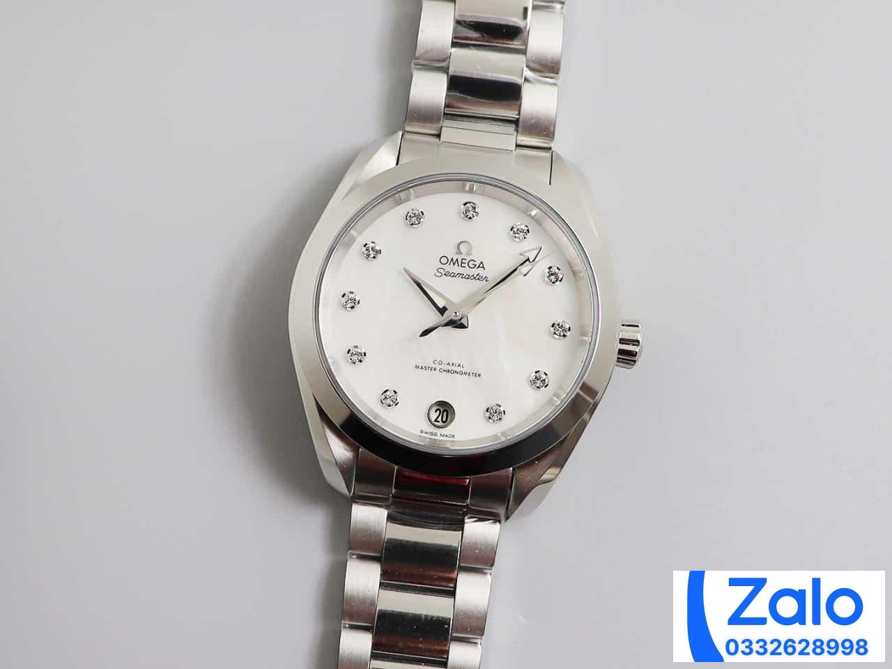 ĐỒNG HỒ NỮ OMEGA SEAMASTER SUPER FAKE NHÀ MÁY VS ĐÍNH ĐÁ NỔI BẬT 34MM ĐỒNG HỒ NỮ OMEGA SEAMASTER SUPER FAKE NHÀ MÁY VS ĐÍNH ĐÁ NỔI BẬT 34MM