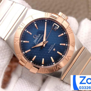 ĐỒNG HỒ NAM OMEGA CONSTELLATION FAKE CAO CẤP NHÀ MÁY VS KIM VÀNG HỒNG 38MM 1 ĐỒNG HỒ NAM OMEGA CONSTELLATION FAKE CAO CẤP NHÀ MÁY VS KIM VÀNG HỒNG 38MM