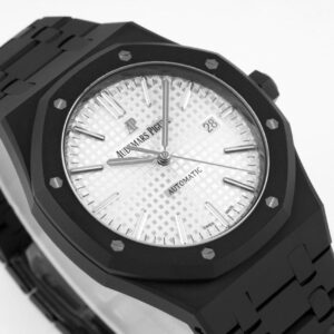 AUDEMARS PIGUET BEST COPIES WATCHES ROYAL OAK 15400ST ZF FACTORY ALL BLACK WHITE DIAL 41MM 1 ĐỒNG HỒ AUDEMARS PIGUET ROYAL OAK OFFSHORE 15400ST REP NHÀ MÁY ZF FACTORY 41MM
