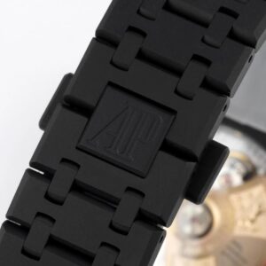 AUDEMARS PIGUET BEST REPLICA WATCHES ROYAL OAK 15400ST ZF FACTORY ALL BLACK BLUE DIAL 41MM 5 ĐỒNG HỒ AUDEMARS PIGUET ROYAL OAK OFFSHORE 15400ST REPLICA 11 NHÀ MÁY ZF 41MM