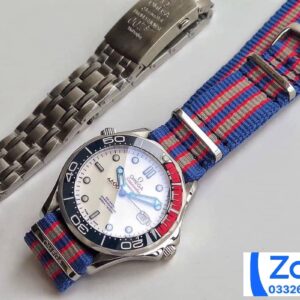 ĐỒNG HỒ NAM OMEGA SEAMASTER FAKE CAO CẤP NHÀ MÁY OM FACTORY DÂY VẢI 41MM 1 ĐỒNG HỒ NAM OMEGA SEAMASTER FAKE CAO CẤP NHÀ MÁY OM FACTORY DÂY VẢI 41MM