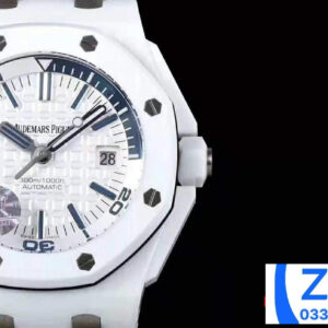 AUDEMARS PIGUET BEST COPIES WATCHES ROYAL OAK 15707 JF FACTORY WHITE CERAMIC 41MM 1 ĐỒNG HỒ NAM AUDEMARS PIGUET ROYAL OAK 15707 REPLCIA NHÀ MÁY JF MÀU TRẮNG 41MM