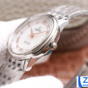 ĐỒNG HỒ NỮ OMEGA DE VILLE FAKE CAO CẤP NHÀ MÁY FZ MẶT SỐ TRÒN 27MM 2 ĐỒNG HỒ NỮ OMEGA DE VILLE FAKE CAO CẤP NHÀ MÁY FZ MẶT SỐ TRÒN 27MM
