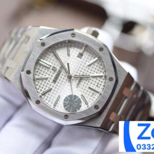 ĐỒNG HỒ NAM AUDEMARS PIGUET ROYAL OAK 15400 FAKE NHÀ MÁY JF MẶT TRẮNG 39MM 1 ĐỒNG HỒ NỮ AUDEMARS PIGUET ROYAL OAK 15400 FAKE NHÀ MÁY JF MẶT TRẮNG 39MM