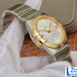 ĐỒNG HỒ NAM OMEGA CONSTELLATION FAKE CAO CẤP NHÀ MÁY 3S VÀNG GOLD 38MM 2 ĐỒNG HỒ NAM OMEGA CONSTELLATION FAKE CAO CẤP NHÀ MÁY 3S VÀNG GOLD 38MM