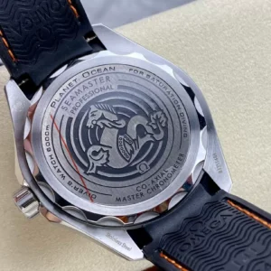 OMEGA SEAMASTER LUXURY REPLICA WATCHES ORANGE BEZEL AND HOURS RUBBER STRAP VS FACTORY 45.5MM 4 ĐỒNG HỒ NAM OMEGA SEAMASTER FAKE CAO CẤP NHÀ MÁY VS CỌC SỐ KẾT HỢP 45.5MM