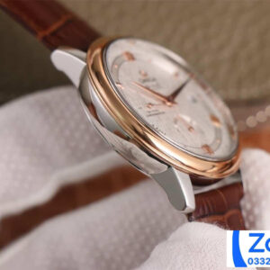 ĐỒNG HỒ NAM OMEGA DE VILLE FAKE NHÀ MÁY AZ FACTORY DÂY DA MẶT TRẮNG 40MM 2 ĐỒNG HỒ NAM OMEGA DE VILLE FAKE NHÀ MÁY AZ FACTORY DÂY DA MẶT TRẮNG 40MM