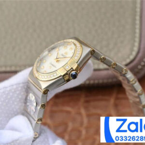 ĐỒNG HỒ NỮ OMEGA CONSTELLATION FAKE 1:1 NHÀ MÁY 3S NIỀNG VÀNG ĐÍNH ĐÁ 27MM 3 ĐỒNG HỒ NỮ OMEGA CONSTELLATION FAKE 1:1 NHÀ MÁY 3S NIỀNG VÀNG ĐÍNH ĐÁ 27MM
