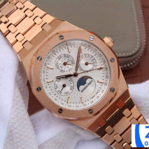 AUDEMARS PIGUET COPIES WATCHES ROYAL OAK 26574 ROSE GOLD JF FACTORY 41MM 1 ĐỒNG HỒ NAM AUDEMARS PIGUET ROYAL OAK 26574 FAKE NHÀ MÁY JF VÀNG HỒNG 41MM