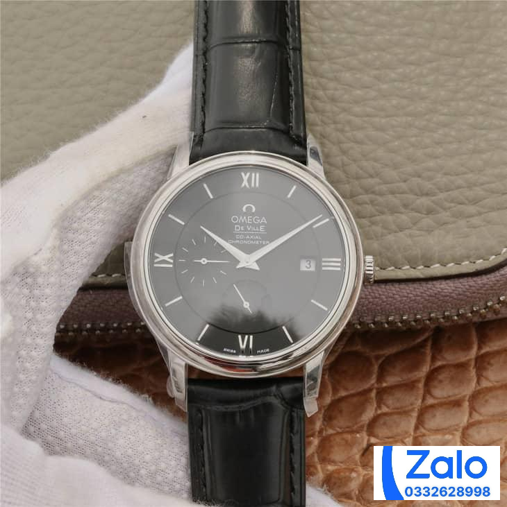 ĐỒNG HỒ NAM OMEGA DE VILLE SUPER FAKE NHÀ MÁY DV VIỀN TRƠN MÀU ĐEN 40MM ĐỒNG HỒ NAM OMEGA DE VILLE SUPER FAKE NHÀ MÁY DV VIỀN TRƠN MÀU ĐEN 40MM