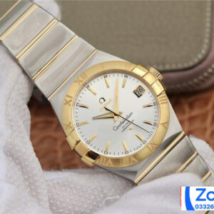ĐỒNG HỒ NAM OMEGA CONSTELLATION FAKE CAO CẤP NHÀ MÁY 3S VÀNG GOLD 38MM 1 ĐỒNG HỒ NAM OMEGA CONSTELLATION FAKE CAO CẤP NHÀ MÁY 3S VÀNG GOLD 38MM