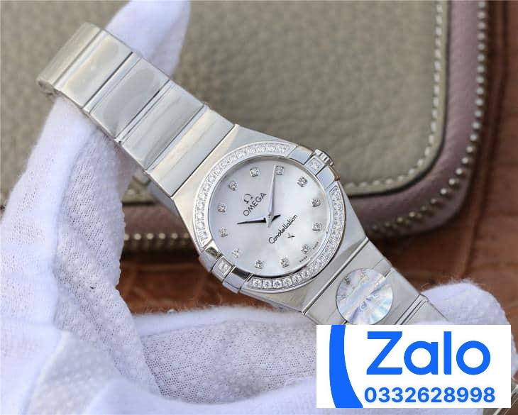 ĐỒNG HỒ NỮ OMEGA CONSTELLATION FAKE 1:1 NHÀ MÁY 3S NIỀNG ĐÍNH ĐÁ 27MM ĐỒNG HỒ NỮ OMEGA CONSTELLATION FAKE 1:1 NHÀ MÁY 3S NIỀNG ĐÍNH ĐÁ 27MM