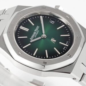 AUDEMARS PIGUET BEST COPIES WATCH ROYAL OAK ZF FACTORY GREEN DIAL 39MM 2 ĐỒNG HỒ AUDEMARS PIGUET ROYAL OAK REPLICA 11 NHÀ MÁY ZF MẶT XANH 39MM