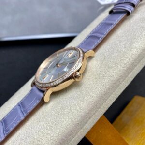 ĐỒNG HỒ IWC PORTOFINO IW458107 FAKE 1:1 NHÀ MÁY V7 DÂY DA TÍM 37MM 2 ĐỒNG HỒ IWC PORTOFINO IW458107 FAKE 1:1 NHÀ MÁY V7 DÂY DA TÍM 37MM