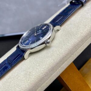 ĐỒNG HỒ IWC PORTOFINO IW458111 FAKE CAO CẤP NHÀ MÁY V7 DÂY DA XANH 37MM 3 ĐỒNG HỒ IWC PORTOFINO IW458111 FAKE CAO CẤP NHÀ MÁY V7 DÂY DA XANH 37MM